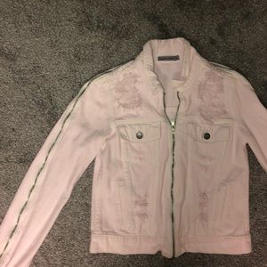 Baby Pink Carmar Denim Jacket